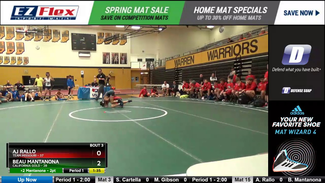 Mat 15 90 Aj Rallo Team Missouri Vs Beau Mantanona California Gold ...