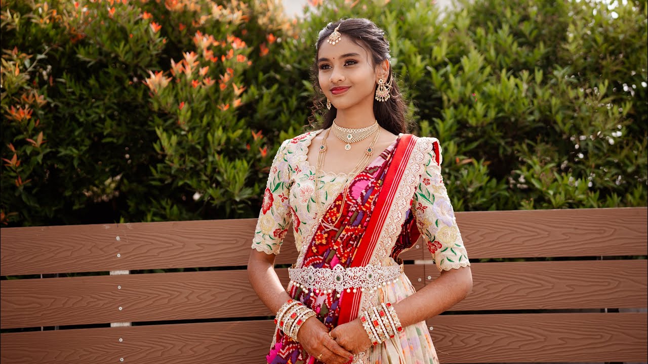 A Royal Blossom in Half Saree, Royal Vibes Only 