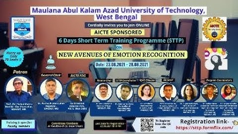 NEW AVENUES OF EMOTION RECOGNITION Day-6 SESSION-I (MAKAUT, WB)