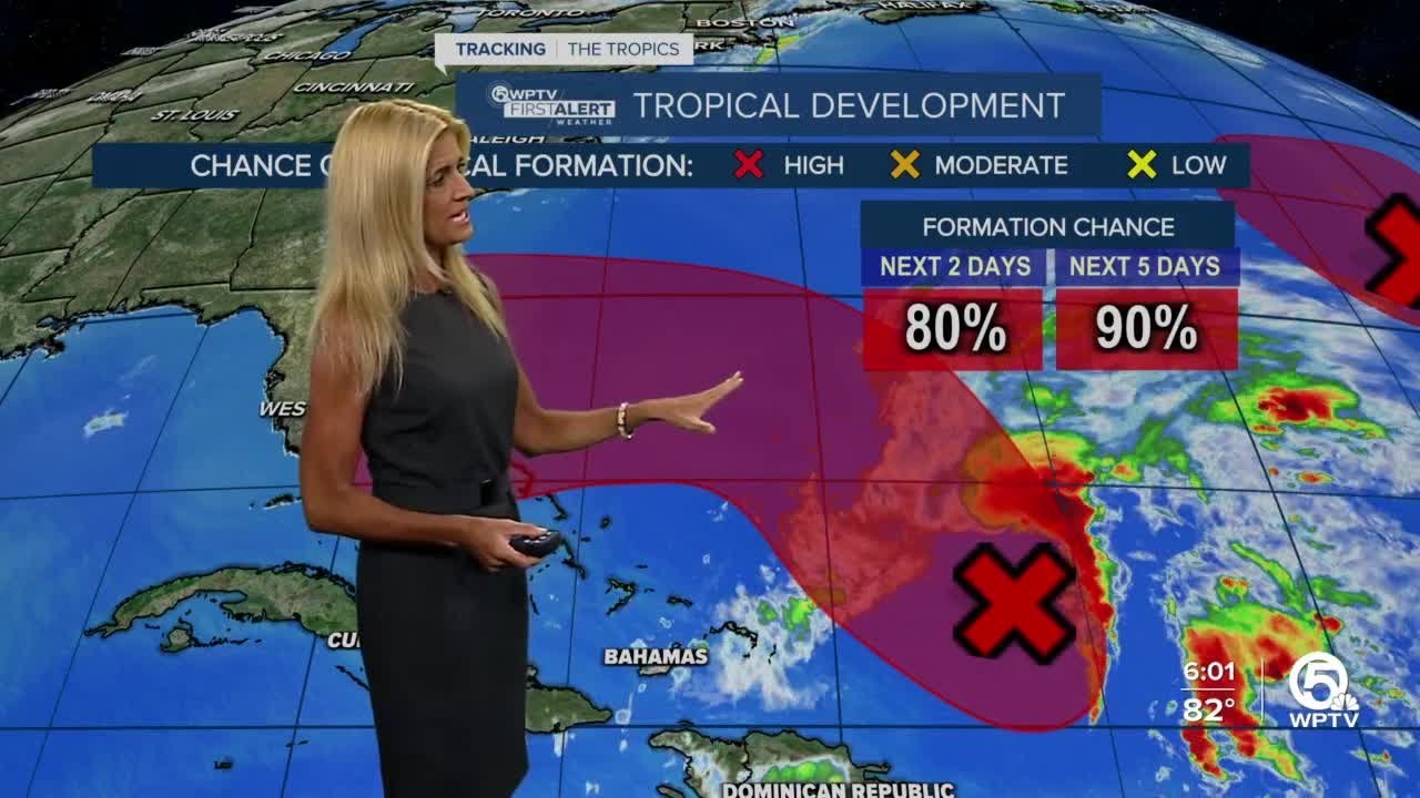 Tropical storm conditions possible in week ahead - YouTube