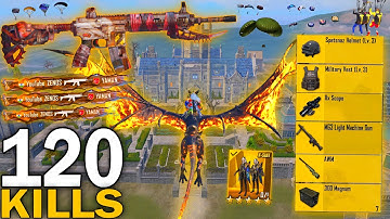 120 KILLS!!😱 MY NEW SEASON BEST LOOT GAMEPLAY in PUBG MOBILE😍BGMI
