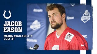 Jacob Eason Training Camp Availability | July 31 Details