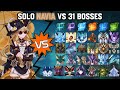 Solo C0 Navia vs 31 Bosses Without Food Buff | Genshin Impact