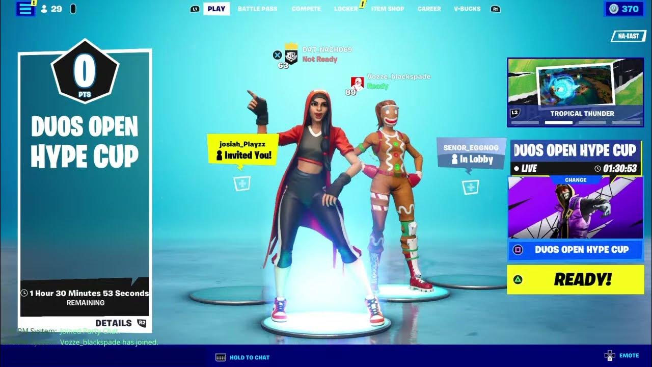 Fornite hype cup YouTube