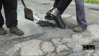 Oakland Road Crews Work To Fix City's Potholes
