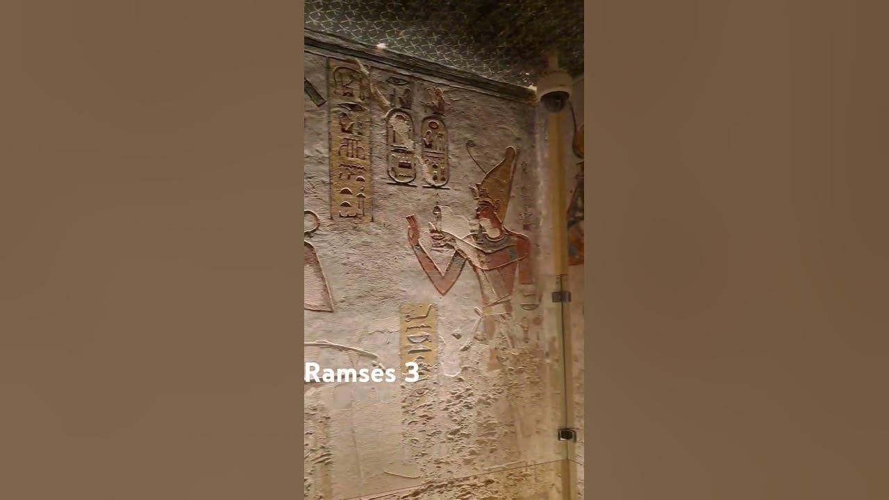 The beautiful tomb of pharaoh Ramses the third in the valley of the kings  #ancientegypt #egypt