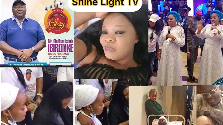 TOPE ALABI PERFORMED AT THE WAKE KEEP OF BIMBO OSHIN LATE HUSBAND,MUYIWA,MIDE,JAIYE CUDDLE HER……