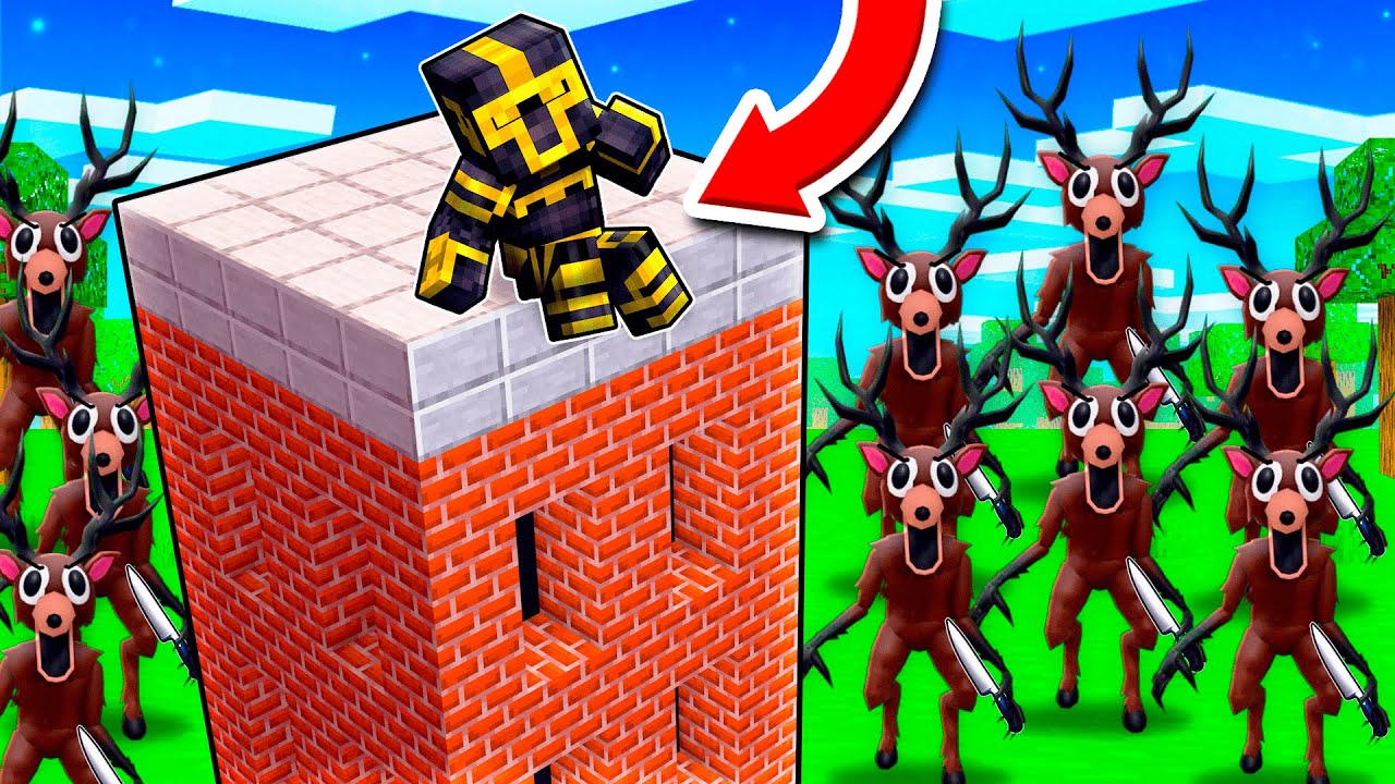 CONSTRUYE PARA SOBREVIVIR A 99 NOCHES EN EL BOSQUE EN MINECRAFT 😱
