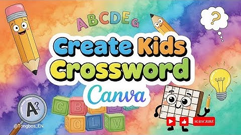 ✅👍 How to Create Stunning Crosswords Game for Kids in Canva Easy Tutorial | Solution
