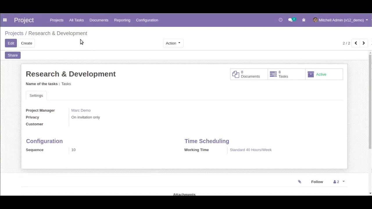 Project and Task Documents Attachment Odoo App - YouTube