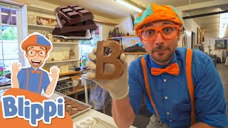 Blippi Makes Chocolate At A Chocolate Factory! | Educational Videos For Toddlers