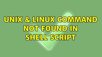 Unix & Linux: command not found in shell script