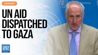 Press Briefing: UN Says Around 90 Truckloads Of Aid ‘Dispatched’ Into Gaza | Dawn News English