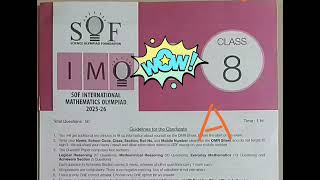 Celebrity IMO class 8 A 2025-26 SOF Official Answer key Olympiad l#IMO 2025 #sof #mathsolympiad  #answerkey Profile