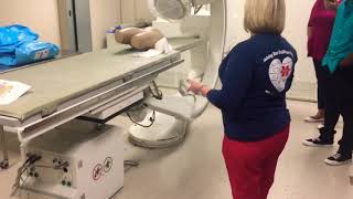 Cath Lab Build Table Set up Patient