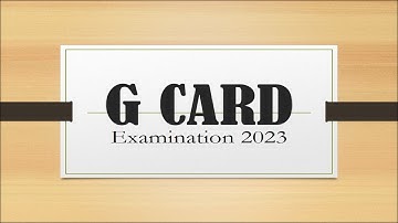 G Card Examination I G Card Eligibility | Customs Exam | Syllabus | Study Notes I Prof. Rajesh Tayal