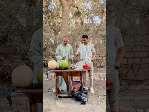 شوفو حصل اي في الزبون اللي اخد البطيخ