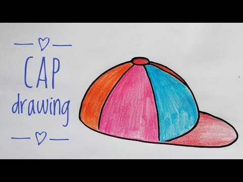 How to draw a cap // Easy cap drawing