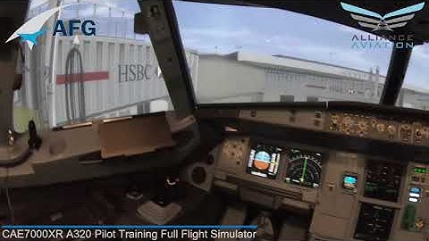 State-of-the-art, all new CAE 7000XR A320 Cockpit at Alliance Aviation & AFG Training Center