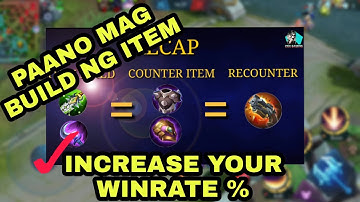 How to build item | Build counter and recounter item | Basic Item Guide |Mobile legends tips|Tagalog