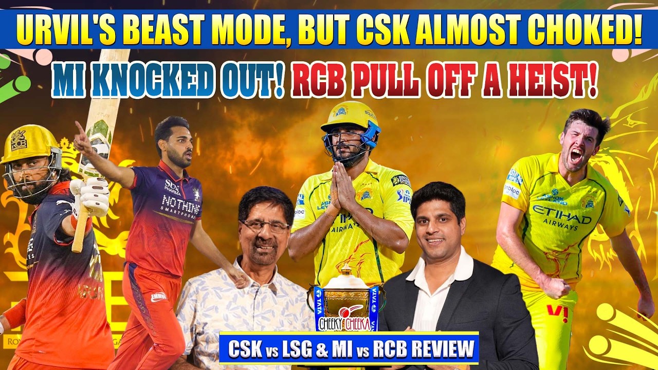 URVIL'S BEAST MODE, BUT CSK ALMOST CHOKED! | MI KNOCKED OUT! RCB PULL OFF A HEIST! |  IPL 2026
