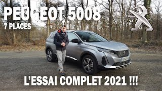 NOUVEAU PEUGEOT 5008 Modèle 2021 130ch Diesel - LA VOITURE POUR TOUTE LA FAMILLE