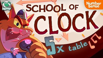 🎵 Master the 5 Times Table with the Clock Song 🎵  | Nessy Number Sense