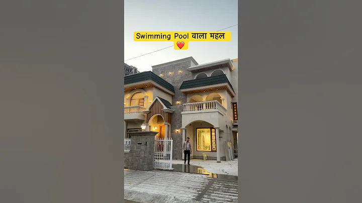 Swimming Pool वाला महल ❤️ Luxury House Design With Classic Theme & Top Rooftop Swimming Pool