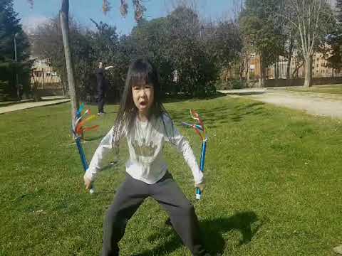 The quickness and accuracy with a tiny Kung Fu Princess Wu Yiting
