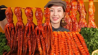 [Mukbang ASMR] Spicy Raw Octopus🐙 Eatingsound eatingshow Ssoyoung