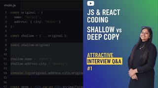 JS React js Interview most asked question (MNC)