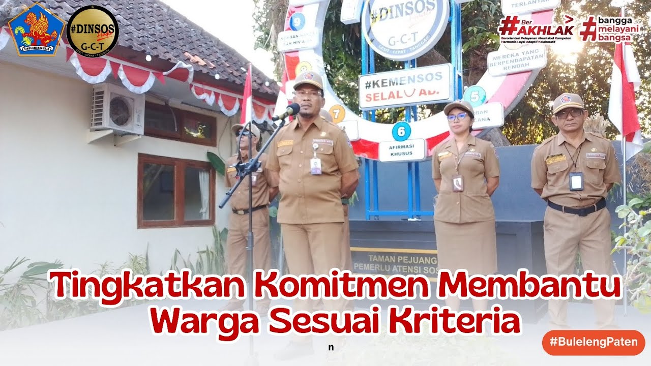 Tingkatkan Komitmen Membantu Warga Sesuai Kriteria