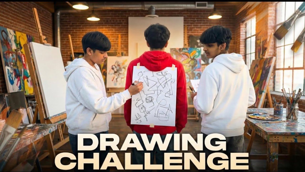 CAN WE MANAGE TO DRAW ON EACH OTHERS BACK? **CHALLENGE**