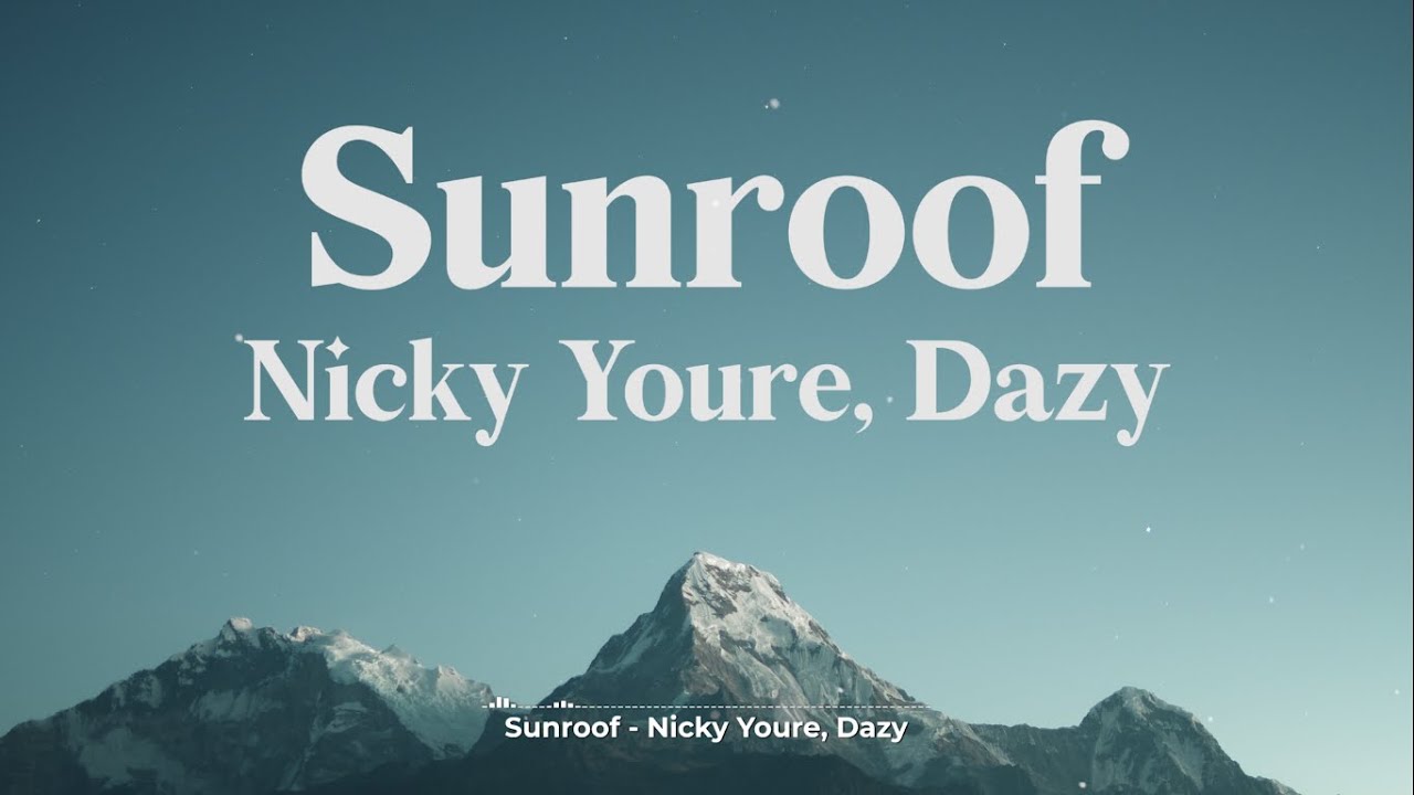 Sunroof Nicky Youre, dazy (Lirik Terjemah Indonesia) YouTube