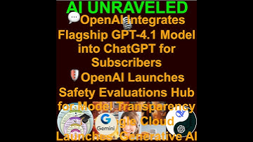 AI Daily News May 15 2025: 💬OpenAI Integrates Flagship GPT-4.1 Model into ChatGPT for Subscribers...