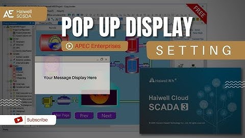 Haiwell Cloud SCADA: POP up window setting | Pop up Display creation | Popup display benifits