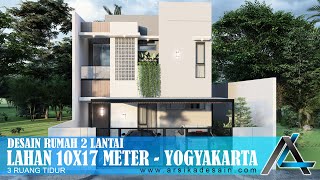 DESAIN RUMAH 10 X 17 METER I YOGYAKARTA - RUMAH KONTEMPORER #arsitekjakarta #arsikajakarta