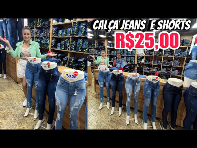 🔴ONIX JEANS: 4 calças jeans por R$ 💯 Jeans mais barato do Brás