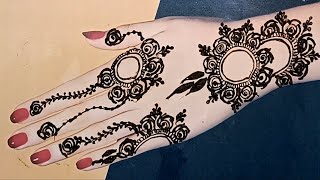 Very Easy and Simple Mehndi Design for Back Hand