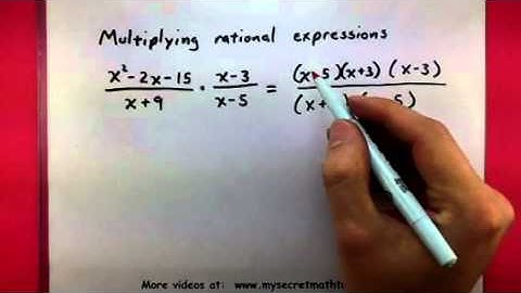 Algebra - Multiply two rational expressions together (2)