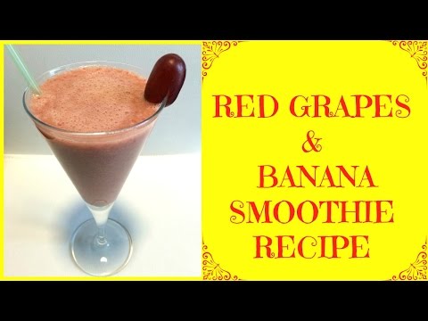 healthy-smoothie-recipe-|-red-grapes-&-banana-smoothie-recipe