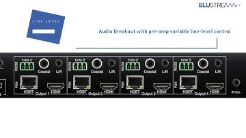 Product Feature - HMXL44KIT-V2 - 4x4 HDBaseT Matrix Kit