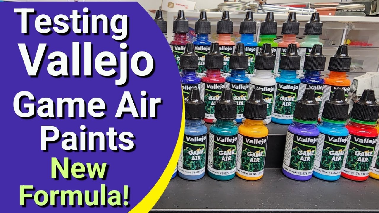Testing Vallejo Game Air Paints - All New Formula 