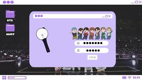 BTS Aesthetic Computer Log In Intro Templates - Free Download and For Use (no text)