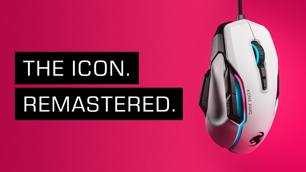 The Icon Remastered Roccat Kone Aimo Remastered Rgb Gaming Mouse Youtube