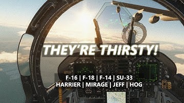 DCS 2.7 | Refueling the Harrier Viper Mirage Jeff Hornet Tomcat Hog Flanker