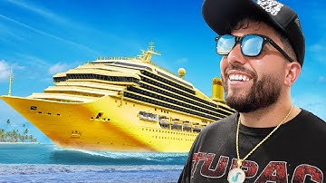 Surviving the WORLDS LAST Cruise Ship for 72 Hours