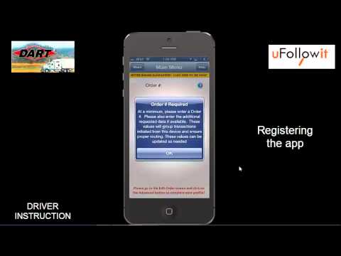 Installing the uFollowit Application for DART Drivers