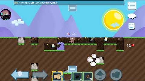 Growtopia how to 1 hit (android)