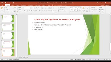 5) Flutter App user registration with NodeJS & Mongo DB